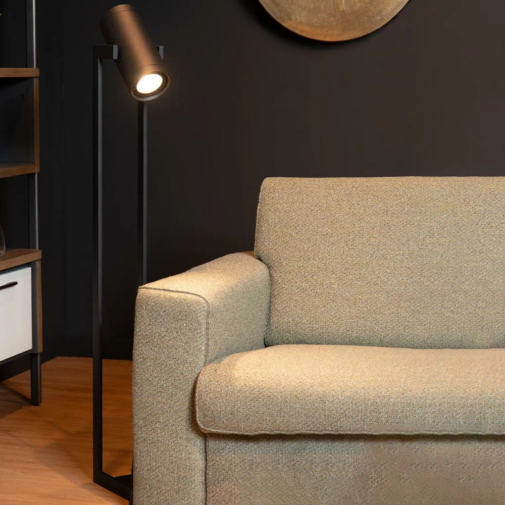 LED Stehleuchte Dome in Schwarz GU10 2x12W 1640lm 4 LED Stehleuchte Dome in Schwarz GU10 2x12W 1640lm – Bild 2