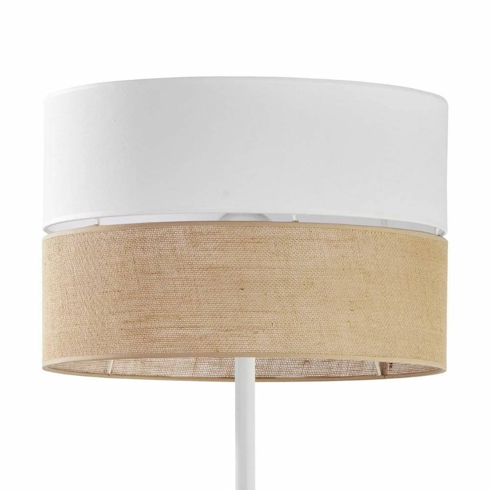 famlights | Stehleuchte Lias in Weiß und Braun E27 4 famlights | Stehleuchte Lias in Weiß und Braun E27 – Bild 2