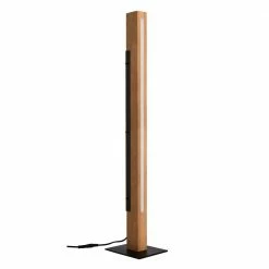 LED Stehleuchte Madera in Braun und Schwarz 17W 1592lm