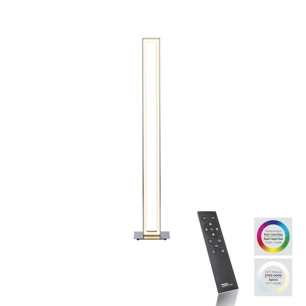 LED Stehleuchte Helix in Aluminium 2x 17,5W 1300lm 8 LED Stehleuchte Helix in Aluminium 2x 17,5W 1300lm – Bild 6