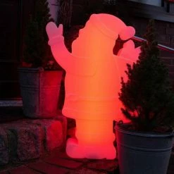 LED Stehleuchte Shining Santa RGBW in Weiß 11,5W 750lm E27 IP44 -Stehleuchten Verkäufe 2022 a 541708 led stehleuchte shining santa rgbw in weiss 115w 750lm e27 ip444