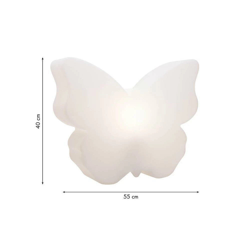 LED Stehleuchte Shining Butterfly RGBW in Weiß 6W 470lm E27 IP44 10 LED Stehleuchte Shining Butterfly RGBW in Weiß 6W 470lm E27 IP44 – Bild 8