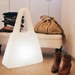 LED Stehleuchte Shining Bag in Weiß E27 IP44 -Stehleuchten Verkäufe 2022 a 541928 led stehleuchte shining bag 2700k in weiss 8w 800lm e27 ip443