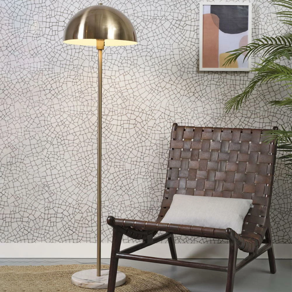 Stehleuchte Toulouse in Gold und Weiß E27 3 Stehleuchte Toulouse in Gold und Weiß E27