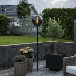 Stehleuchte Orby in Schwarz E27 IP44