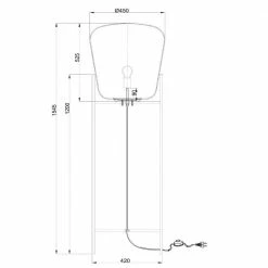 Stehleuchte Glorio in Schwarz-transparent und Schwarz E27 -Stehleuchten Verkäufe 2022 a 543557 stehleuchte glorio in schwarz transparent und schwarz e275