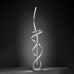 LED Stehleuchte Abro in Chrom 31W 2900lm