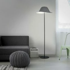 Stehleuchte Rog in Schwarz-matt E27