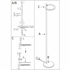 LED Stehleuchte Turound 40W 4000lm 24 LED Stehleuchte Turound 40W 4000lm -Stehleuchten Verkäufe 2022 a 553266 led stehleuchte turound in silber und schwarz 40w 4000lm11