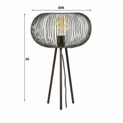 famlights | Stehleuchte Naya in Braun-antik und Schwarz-matt E27 -Stehleuchten Verkäufe 2022 a 559845 famlights stehleuchte naya in braun antik und schwarz matt e27 550mm8